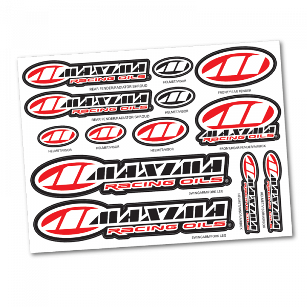 ASSORTED LOGO DECAL SHEET