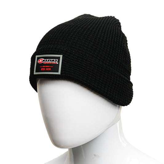 BEANIE LEATHER PATCH