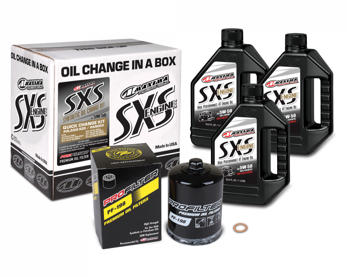 Polaris RZR 700/800 Tune-Up & Oil Change Kit – NGK Spark Plugs, Maxima Oil, HIFILTRO Filter + Sticker