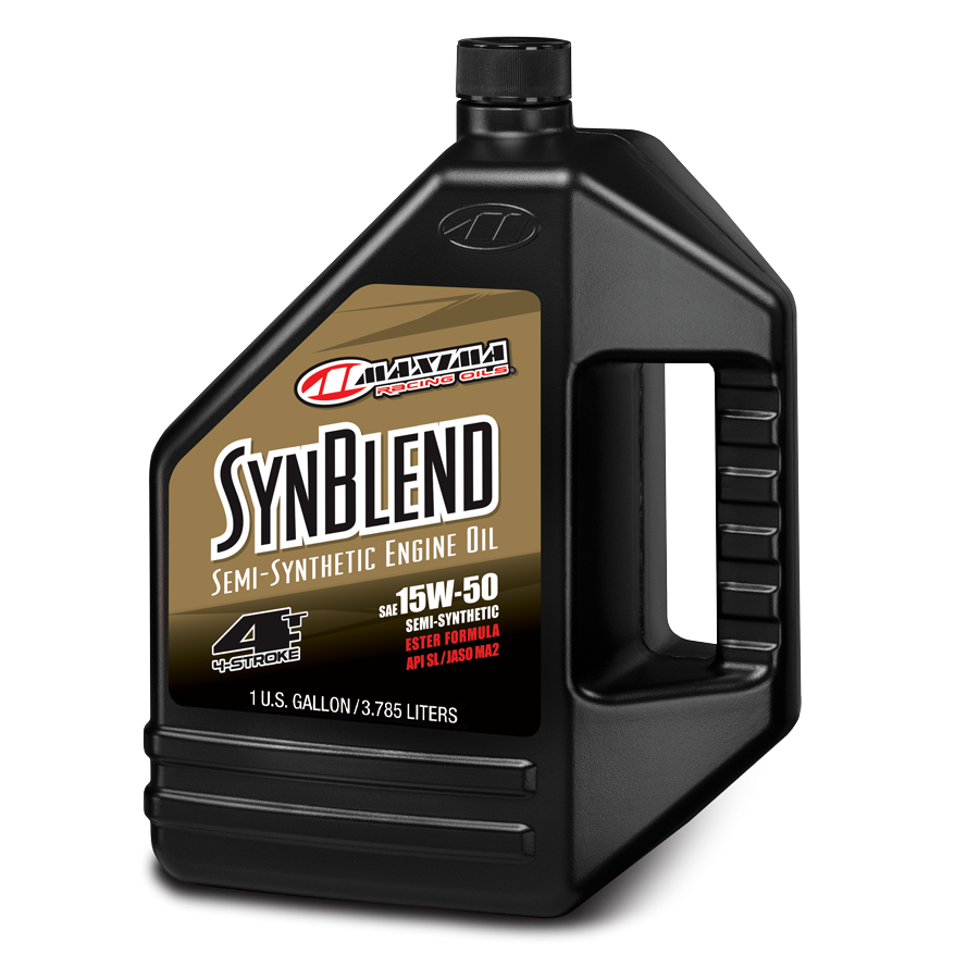 Maxima Racing Oil SynBlend 4-Stroke Motor Oil - 10W-40, 1 Gallon - Semi-Synthetic